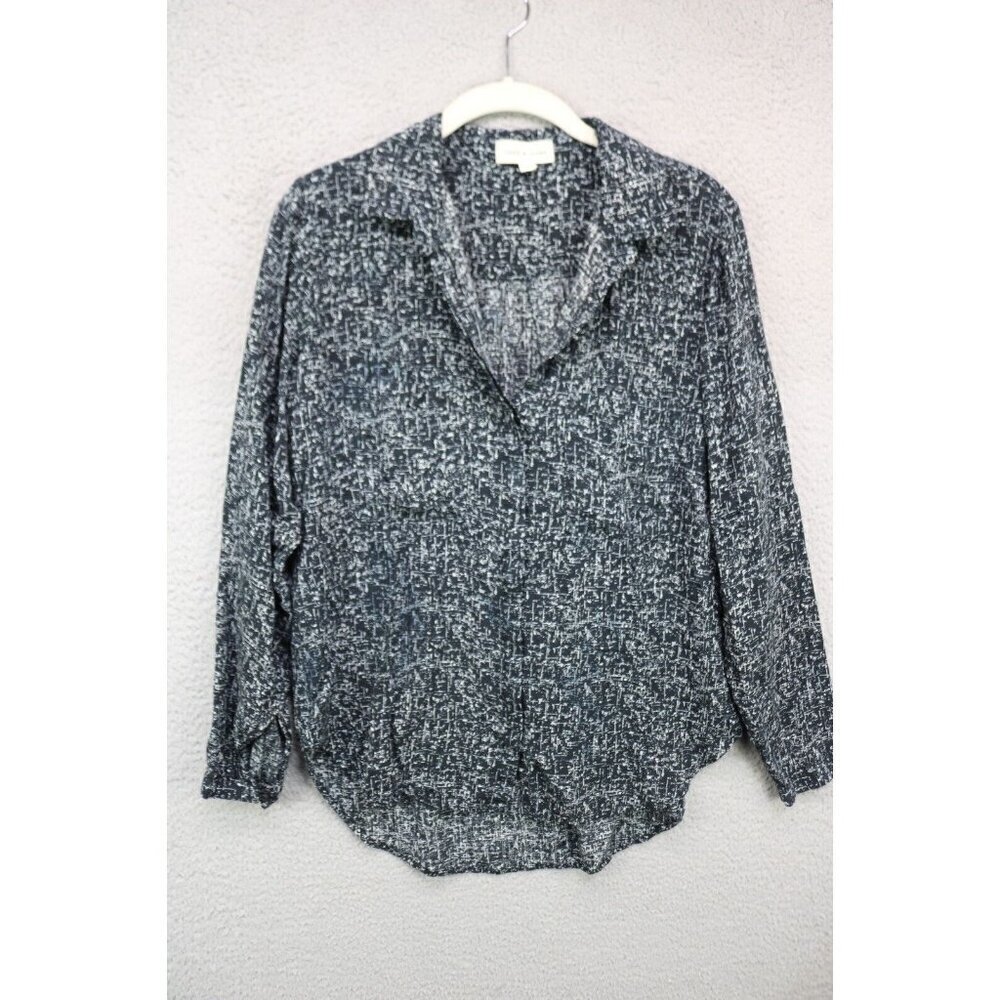 Cloth & Stone Long Sleeve Button Up Blouse-Hi Lo-Size Medium